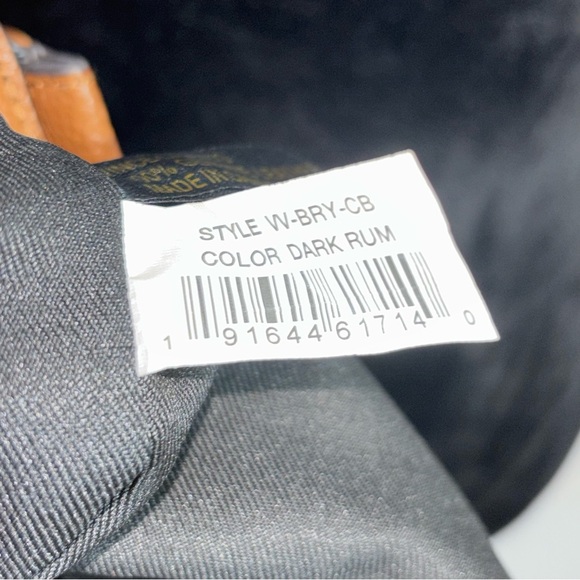 🔥SALE VINCE CAMUTO Bry Dark Rum Leather Small Crossbody Handbag - Picture 7 of 9